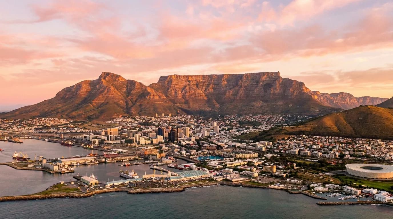 Cape Town at golden hour - Business Class destination guide